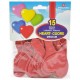 15 Palloncini a forma di Cuore Rosso - Pegaso  PB 032 CRL